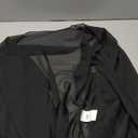 BEAUDRM Women's Plus Size Tie Front Top Sheer Mesh 3/4 Sleeve Lightweight Cardigan Casual Crop Tops (X-Large Plus, Black)