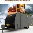 CAMMOO RV Cover for 18-20ft Travel Trailer
9 Layer 180g Heavy Duty, Snowproof Waterproof Windproof, UV-Resistant All Weather Protection
