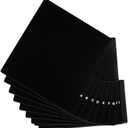 Marspark 26 Pcs Vinyl Album Divider A-z Record Divider DVD Cd File Alphabet Record Organizer with Alphabetical Tab Album Storage Holder for Vinyl LP, Label on Double Side(Black,Longer Tabs)