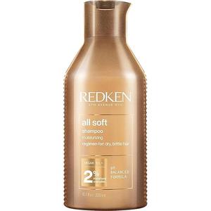Redken All Soft Shampoo  Moisturizes & Hydrates Dry, Brittle Hair, Gently Cleanses and Softens, With Argan Oil, Safe For ColorTreated Hair, 10.1 Fl Oz