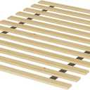 Nutan, 0.68-Inch Heavy Duty Horizontal Wooden Bunkie Board/Bed Slats, 78" x 60.5", Beige (Queen)
