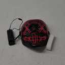 Poptrend Halloween Mask LED Light up Mask for Festival Cosplay Halloween Costume Masquerade Parties,Carnival,Gifts(Pink)