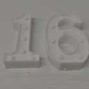 16th Birthday Decoration LED Light up Numbers, Birthday Number Sign Light for Birthday Party Decoration Night Lit Anniversary Background Home Decoration Party (Number 16, White)