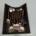 MAANGE 20 Pcs Makeup Brushes with Gift Box, Double-End Multi-functional Makeup Brushes for Blending Liquid Powder Concealer Cream Blush Buffe,CoffeeBrown
