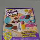 Kinetic Sand Scents, Ice Cream Treats Playset, Easter Basket Stuffers, Includes 3 Scented Colors of Moldable Play Sand & 6 Tools, Sensory Toys for Kids