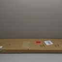 KIVY Dual Monitor Riser with Integrated Metal Shelf - Wooden desk shelf for top of desk - Wood monitor stand for desk 2 monitors / tv - Dual monitor stand riser for desk - Large walnut monitor stand