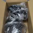 QWORK 4" Duct Connector Flange, 4 Pack Dryer Vent Connector Flange for Dryer Vent and Heating/Cooling Ventilation System