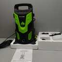 Upgraded 1750PSI Pressure Washer, 2.5GPM Portable Electric Power Washer with 360 Spinner Wheels, 4 Quick Connect Nozzles Foam Cannon for Car/Patio/Deck/Home Cleaning