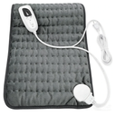 MASVIS Heating Pad for Back & Period Cramps, 24"x12" Electric Heating Pads for Neck Shoulders Body Pain Relief, Heat Pad with 2H AutoOff, 6 Heat Settings, Fast Heat, Gift for Women Mom, Gray