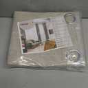 YoungsTex Oatmeal Linen Blackout Curtains 54 Inches Long for Bedroom, Full Light Blocking Burlap Textured Drapes with Grommetsn Thermal Insulated for Living Room Window, 2 Panels, 52 X 54 Inch