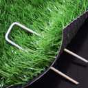 6 Inch Galvanized Landscape Staples, 11 Gauge Silver U-Shaped Turf Securing Garden Stakes Pins for Christmas Outdoor Tents Farm Lawn Fabric Netting, 100 Pack