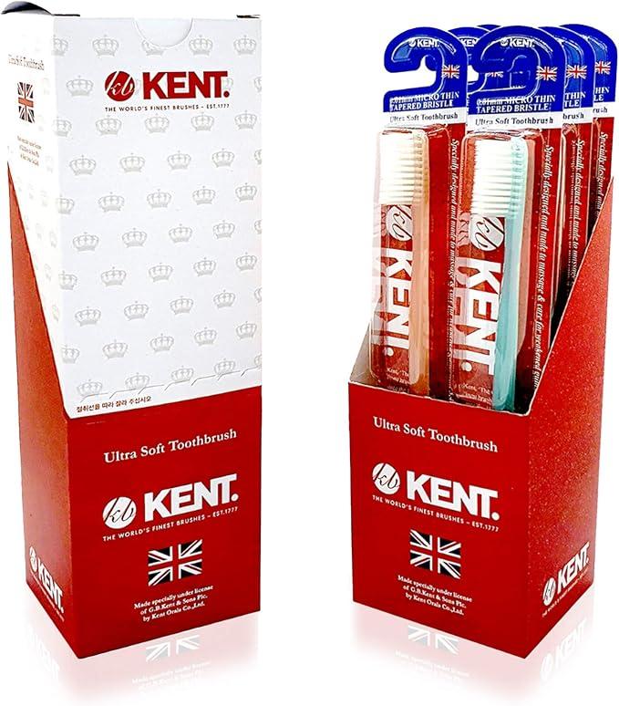 KENT 0.01mm Micro Thin Tapered Bristle Ultra Soft Toothbrush, 1 PC