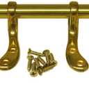 LASCO 14-1053 Toilet Seat Hinge Polished Brass Metal with Bolts and Nuts