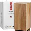 HEZHEN Magnetic Rotating Knife Holder without Knives, Acacia Wood, 360 Knife Block for Kitchen Counter, Space-saving and Larger Capacity Knife Storage, Strong Enhanced Magnets Strip