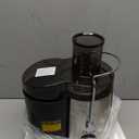 Qcen Juicer Machine, 800W Centrifugal Juicer Extractor with Wide Mouth 3 Feed Chute for Fruit Vegetable, Easy to Clean, Stainless Steel, BPA-free (Black)