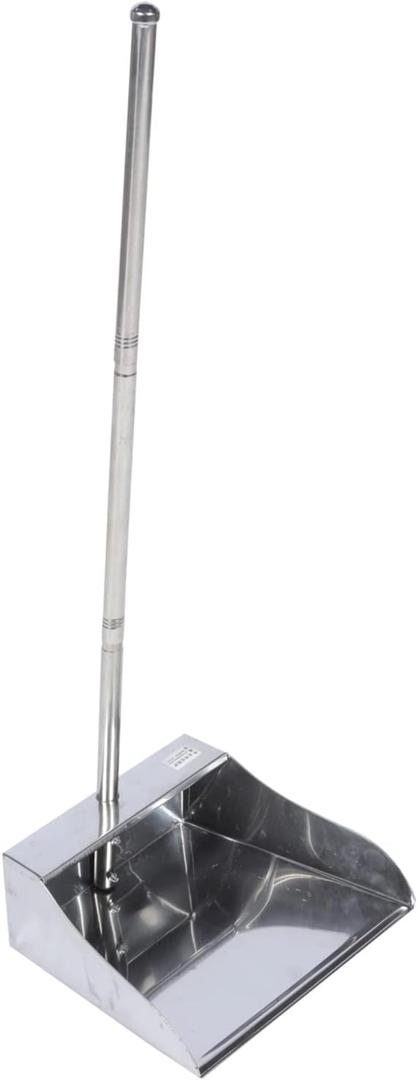 DOITOOL Stainless Steel Upright Dustpan Garbage Dustpan Standing Dustpans for Indoor Outdoor Home and Yard
