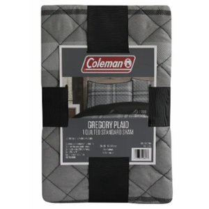 Coleman Quilted Standard Sham - Gregory Plaid  20x26 inch