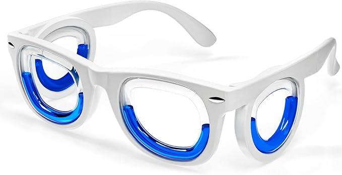 Hion Kids Anti-Motion Sickness Smart Glasses (for 3-8 Year Olds) – Ultra-Light Portable Nausea Relief Liquid Glasses for Carsickness, Airsickness, Seasickness – Kids Travel/Cruise Essentials (White)