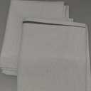 NICETOWN Greyish White Faux Linen 100% Blackout Curtains for Bedroom 42 x 36 Inch 2 Panels Thermal Insulated & Light Blocking Drapes, Modern Farmhouse Window Treatment for Kids Room