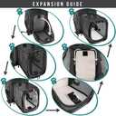 PetAmi Expandable Dog Backpack Carrier for Cats & Pets, Breathable Cat Carrier Backpack with Top Window & Multi-Entry, Ventilated Foldable Travel Carrier for Small Medium Pets up to 18 lbs, Dark Gray