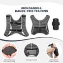 Fragraim Weighted Vest for Women Men - 8lb/10lb/12lb/16lb/22lb/25lb/30lb Weight Vest with Reflective Stripe, Detachable Phone Pouch, Ideal for Walking, Strength Training, Running, Workout, Cardio (Grey)