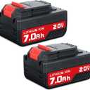 2Pack 7.0Ah 20V Replacement for Porter Cable 20V Battery Compatible with Porter Cable Battery PCC685L PCC680L PCC682L PCC685LP
