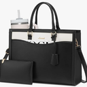 LOVEVOOK Laptop Tote Bag for Women, Office Work Bag Briefcase fit for 15.6 inch Laptop, Large Capacity Teacher Bag Handbag
