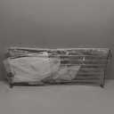Household Essentials Stackable Two-Tier Shoe Rack, Chrome