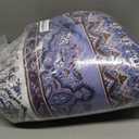 WONGS BEDDING Boho King Quilt Set, Purple Bohemian Quilt Bedding Set, Lightweight Bed Decor Bedspread for All Season Reversible Microfiber Coverlet Bedding Set 110"x90"(3 Pieces)