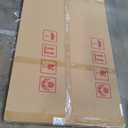 Hexago Rectangle Full Length Mirror, 59"x16", Aluminum Alloy Thin Frame, Floor Standing & Wall Mountable, HD Explosion-Proof Nano Glass for Bedroom, Living Room, Dressing Room (Black)