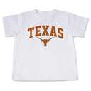 Texas Longhorns Toddler Kids Short Sleeve Tee, White 4T