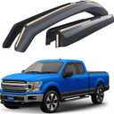 Goodyear Shatterproof in-Channel Window Deflectors for Ford F150 2015-2020 SuperCab (fit for Ford F250-F550 17-25) Rain Guards,Window Visors for Cars,Vent Deflector, Car Accessories, 4pcs - GY003419LP