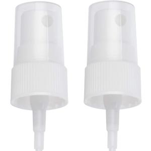 OAK & SAGE 2 White Fine Mist Spray Caps with 6.75 Dip Tube (.16 cc Output) - 24/410 Cap Size - 2 Total