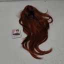 Auburn Wigs for Women,Long Curly Layered Wig with Bangs Synthetic Wigs Heat Resistant Wavy Hair for Party Cosplay Daily Use (26 Inch)