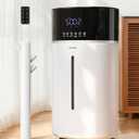 Yokekon Cool and Warm Mist Humidifier Large Room, 4.76Gal/18L Humidifiers for Home 2500 sq ft, Air Humidifiers for Bedroom with Diffuser&Extended Tube, Whole House Humidifiers for Nursery Baby Plants (White)