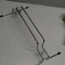 Cozy Products Cozy Legs Flat Panel Heater Stand, Desk Heater Metal Stand with Rubber Feet, Portable Heater Stand, 8" D x 18" W x 4.98" H, Silver, CLS