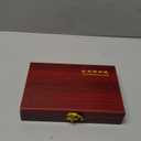 1Pc Wooden Coin Box for Collectors Portable Coin Holder Storage Case with Buckle Closure for Commemorative Coins Slots Home Decor Coin Enthusiasts