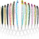 Meanplan Fish Pen Favors Gifts Cute Fishing Party Decorations Creative Glitter Ballpoint Pens for Adults Office Birthday Themed Party Decor(20 Pack)