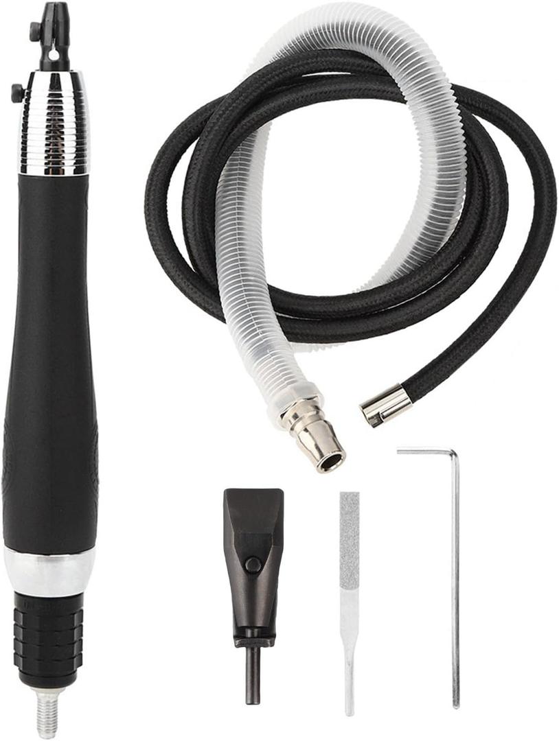 Pneumatic Grinding File, Compact Air Tool, High Speed 22000 RPM, Precision Air File, Low Noise Design for Metal & Wood Working