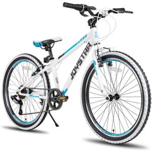 JOYSTAR Lubbock 24" Kids Mountain Bike Boys Ages 8-12 White