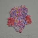 Funnycokid 4T 5T Swimsuit Girls Toddler Bathing Suit One Piece Spaghetti Swimwear Little Kids Pink Butterflies 4-5 Years