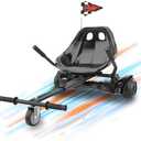 Awwscooter K1 Go-Kart Seat Attachment for Self-Balancing Scooters, Adjustable Frame Fits 6.5"/8"/10" Boards, Easy Install, Kids & Family Fun (Scooter Not Included)–Carbon Black - Missing Parts