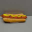 ArtCreativity Funny Hot Dog Hat, Fun Fast Food Hotdog Hat for Adults, Soft Plush Costume Accessory, Pizza Party Supplies Decorations, One Size Fits Most for Halloween