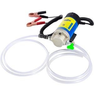 AIGMISON 12V 100W Engine Oil Pump, Electric Oil Change Extractor PumpElectric Fluid Transfer Pump for Engine Oil, Equipped With 3 Pipes-Low Noise