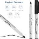 YISAN Permanent Markers Bulk,150 Pack Fine Tip Black Permanent Markers,Quick Drying Ink,Works on paper,Plastic,Stone,Glass,Metal,71518