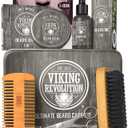 Viking Revolution - Ultimate Beard Kit - Beard Grooming Kit with Beard Brush, Beard Comb, Beard Balm, Beard Oil, Beard & Moustache Scissors - Gifts for Men