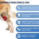 Dog Knee Brace for Torn ACL Hind Leg Adjustable Canine ACL/CCL & Cruciate Ligament Support, Arthritis Pain Relief, Durable Stabilizer Wrap, Black, Large