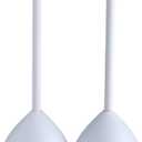 Clorox Toilet Plunger with Hideaway Caddy, Set of 2 – for Bathroom Organization and Storage, Bathroom Accessories, Toilet Unclogger, with Holder, White