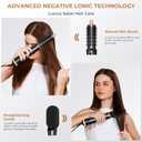 JINYAWA 5-in-1 Blow Dryer Brush & Air Styler Complete Set: Hair Dryer Brush, Hot Air Brush, Air Curler & Air Curling Wrap Hair Styling Tools for Straight, Curl, Dry, Smooth Styling as Gift, Black