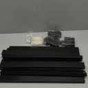 Delamu 157in Cord Hider, Cord Cover Wall Cable Management, Paintable Wire Cover for Cords, Cable Hider Raceway Kit, Cable Cover Concealer, Wire Hiders for TV on Wall, 10 X L15.7 W1.18 H0.6in, Black